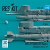 RESKIT RS72-0492 GBU-62 (JDAM-ER) bombs with pylons for Su-27 Flanker (2 pcs) (3D Printed) (1/72)